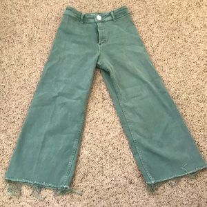 GREEN ZARA PANTS